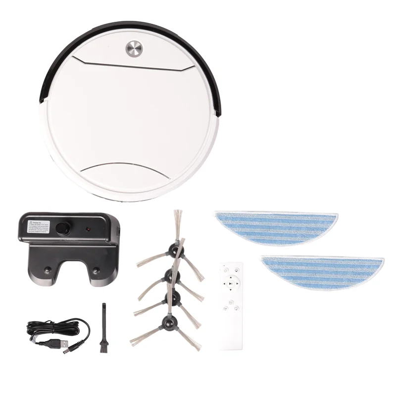 AD24 ذكي كنس وممسحة روبوت التطهير مكنسة كهربائية قابلة للشحن روبوت تنظيف كتم سهلة الاستخدام B