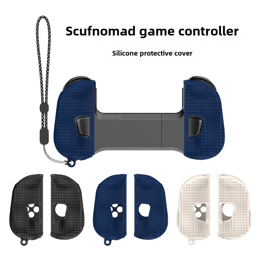 Penutup pelindung silikon cocok untuk SCUF Nomad game controller SCUF Nomad cangkang lunak penyimpanan anti-jatuh dengan tali penyandang