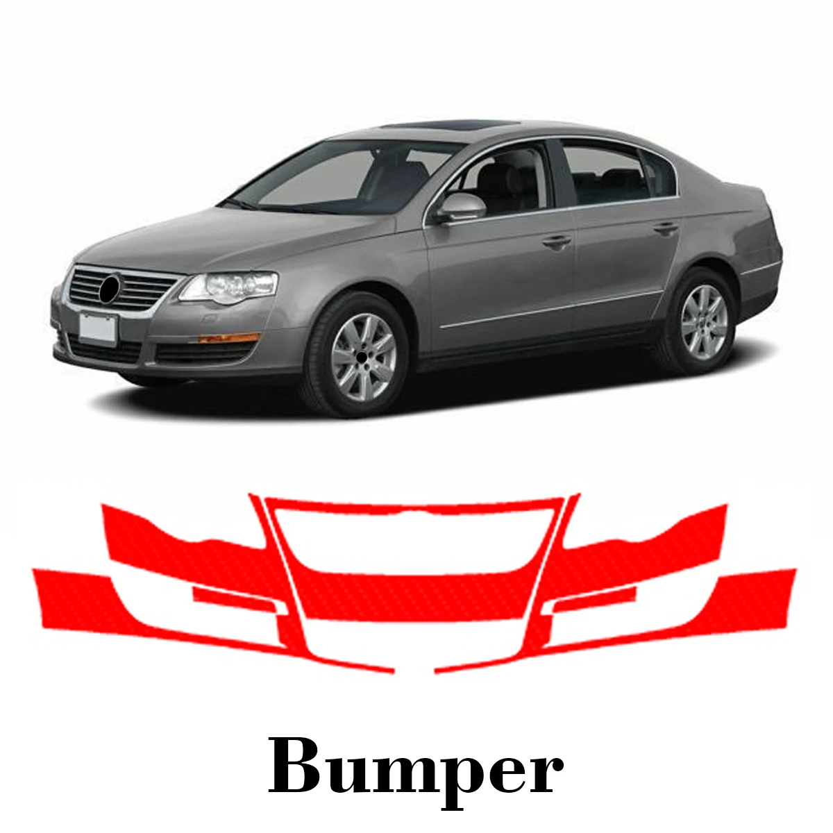 

Car Precut Paint Protection Film Front Bumper Anti-scratch Exterior TPU PPF For Volkswagen Passat 2006-2011