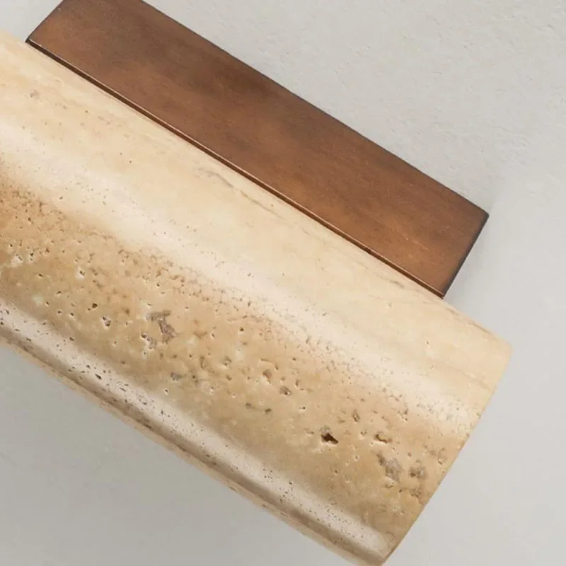 Natural Stone LED Wall Lamp Home Atmosphere Deco For Parlor Bedroom Aisle Stair Lighting 3 Color Temperature Dimming