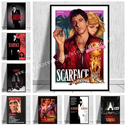 Classic Gangster Movie Scarface Poster Canvas Prints Bedroom Large Home Decor Wall Art Picture Canvas Wall Office Decor