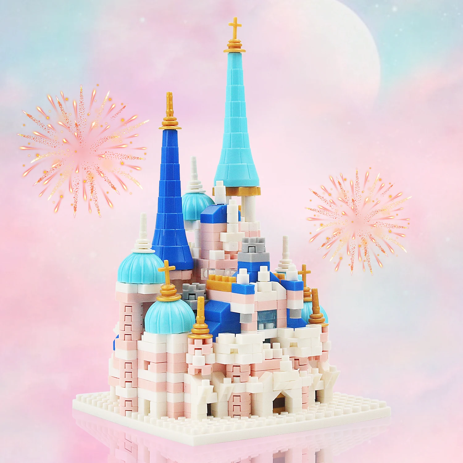 Castle block puzzle toys, exercise hands-on skills, can give gifts or decorate room decorations, bringing fun to life