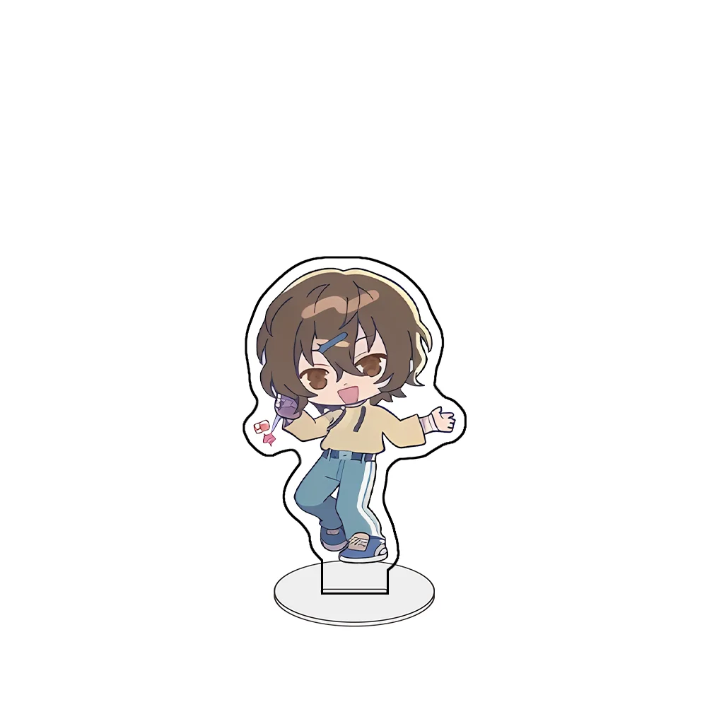 Bungo Stray Dogs 10cm Acrylic Stand keychain Atsushi Nakajima&Osamu Dazai Desk Decor Cute Figure Holiday Gift - view 3