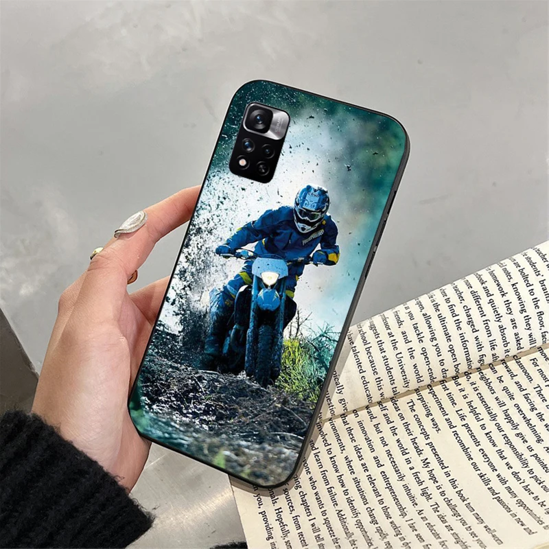 Phone Case For Xiaomi Redmi note 13 12 Pro 11S 11 10 Pro 10S 12S Redmi 10 13C 9C Moto Cross Motorcycle Sports Case
