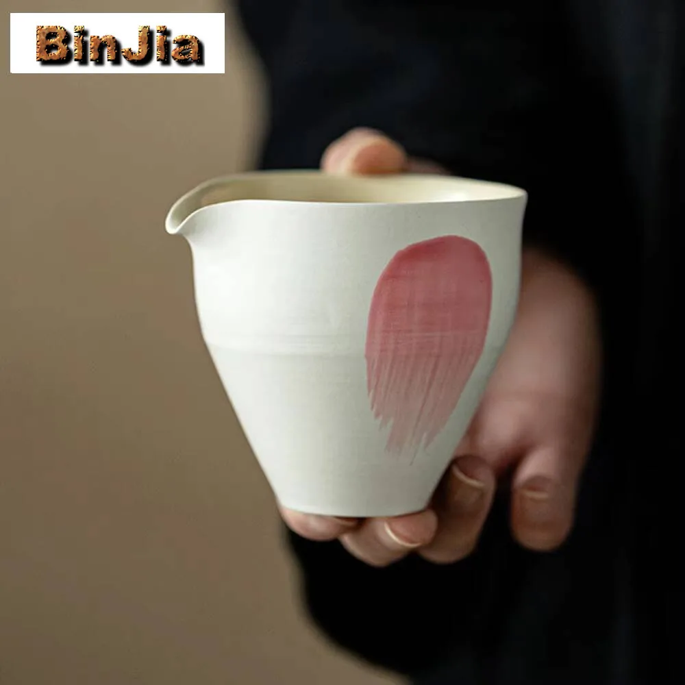 160 مللي مسحوق يين إبريق شاي اليد سحبت الوردي معرض كوب تخدم تشا هاي العدالة القهوة الحرفية اكسسوارات لوازم هدية #6