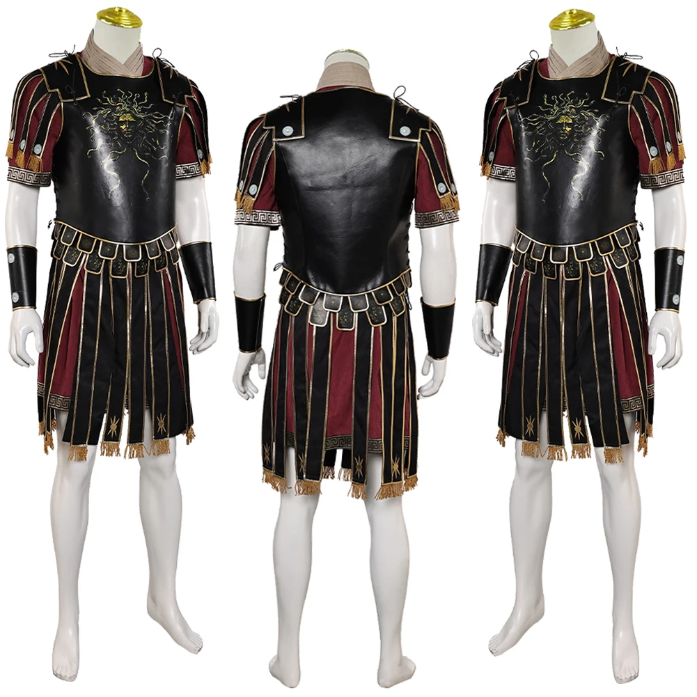 Marcus Cosplay Fantasy Medieval Combat Uniform 2024 Movie Gladiator Costume Disguise Men Roleplay Fantasia Outfits Male