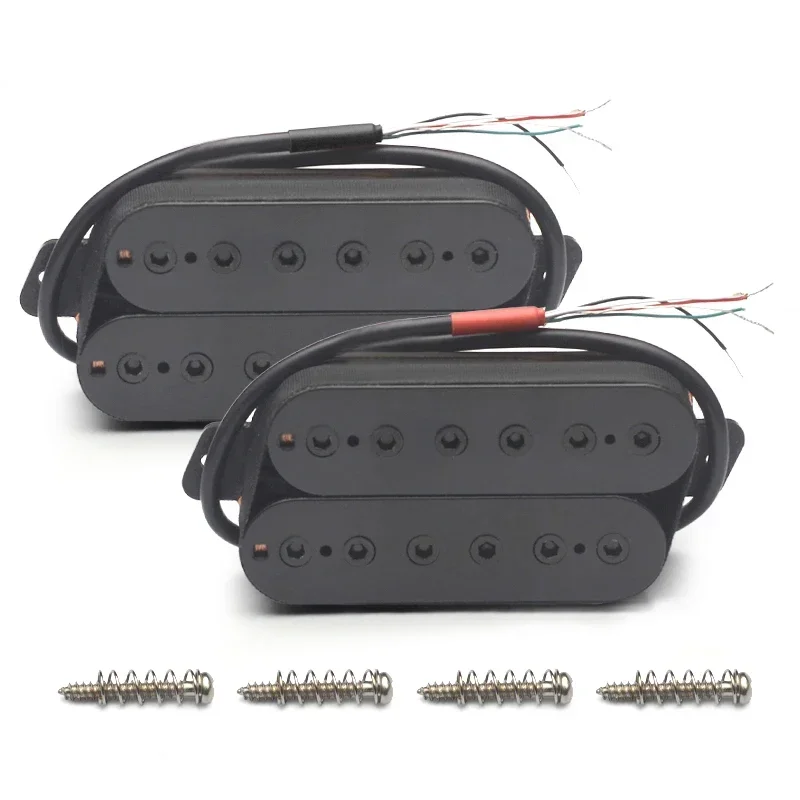 6 String Humbucker N-7.5k/B-15K Fan Fret Pickup 4 Conductor Cable Output Coil Splitting Guitar Pickup