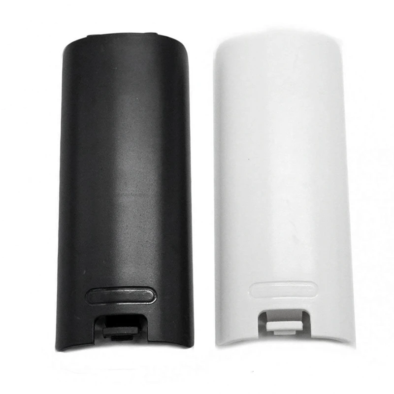 2 قطعة أبيض وأسود استبدال البطارية غطاء الباب الخلفي شل لجهاز تحكم عن بعد نينتندو وي