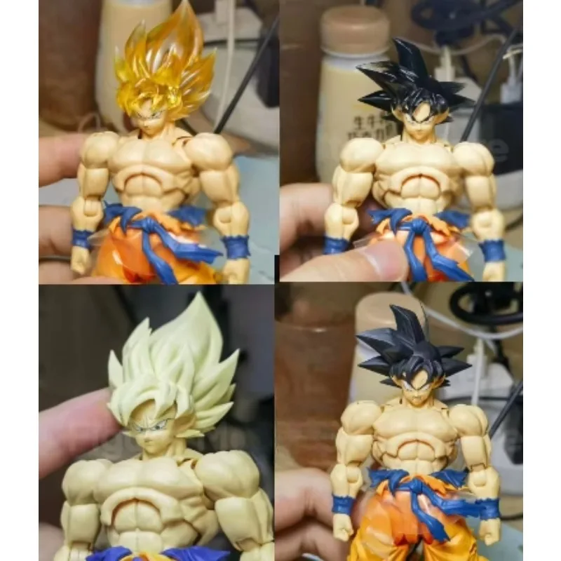 DCG Toys Dragon Ball Z SHF Super Saiyan SSJ Son Goku Heads Kit Anime Action Figure Model Toys ！！！