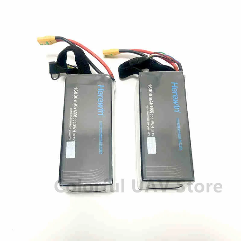 Herewin 16000MAH 22000 MAHBattery 22.2v 6S 20C  For Agricultural Spray Drone Frame Battery