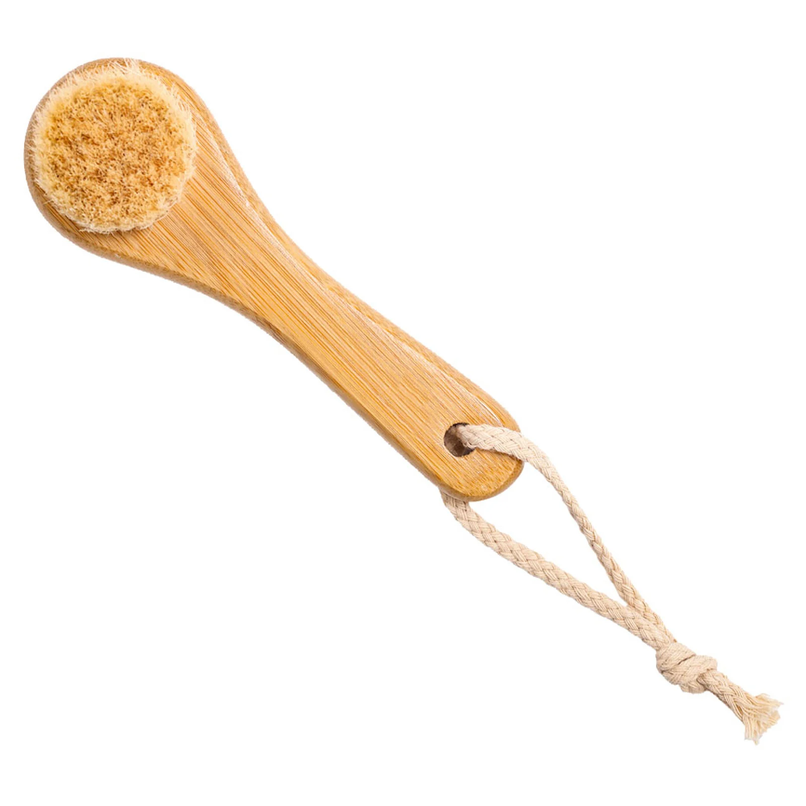 Gesichtsreinigungsbürste, trockenes Gesicht, Waschen, Hautpflege-Werkzeug, Peeling, Damen, Bambusgriff, Rosshaar, befreit die Poren, entfernen abgestorbene Haut, glatt