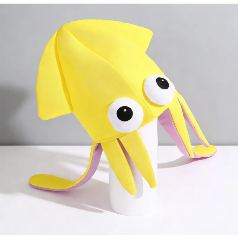 

Новая бархатная шляпа-кальмар 4 цветов: шляпа-осьминог/каракатица для костюмированных вечеринок, выступлений, забавная игрушка-шляпа