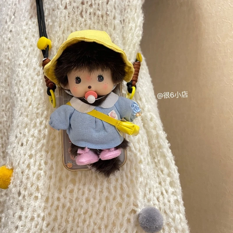 かわいい-mengqiqi-クロスボディ携帯電話クリップショルダーペンダント携帯電話ケースストラップギフト人形人形女の子の誕生日プレゼント