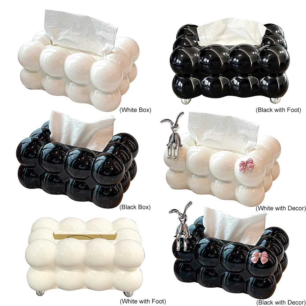 Cloud Design Tissue Box Kitchen Table Paper Dispenser Desktop Paper Storage Holder Car Tissue Organizer for Bedroom Living Room