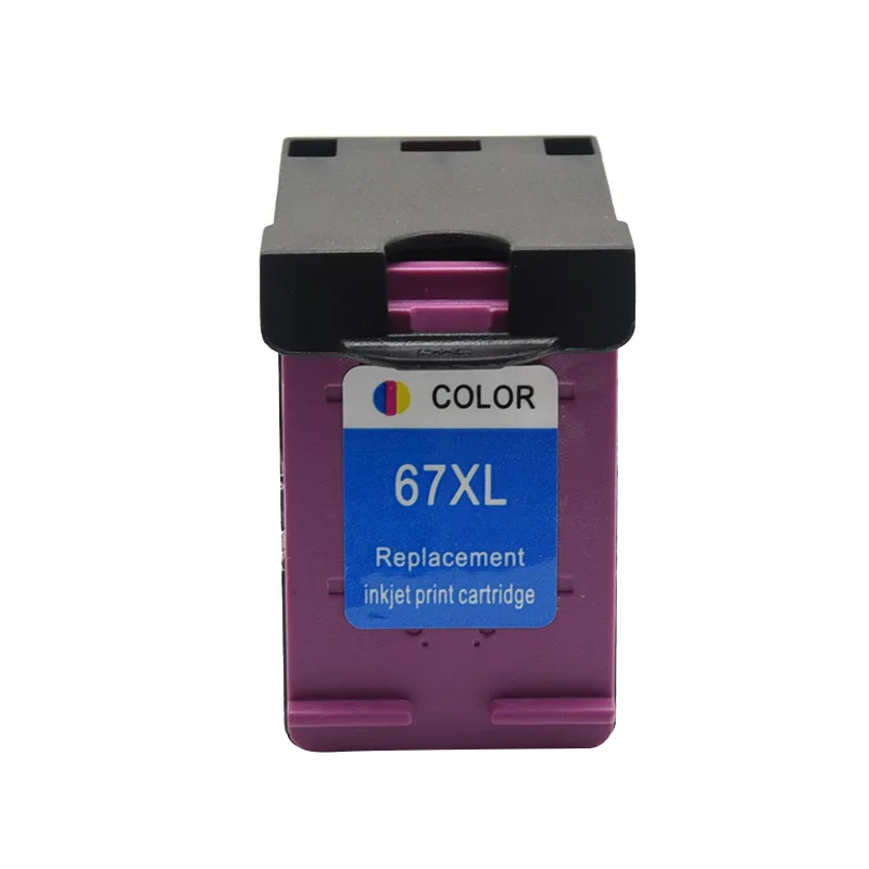 compatible with HP67 67XL Ink Cartridge Inkjet for HP 67 ENVY 6052 6055 6058 Deskjet 1225 2732 Printer