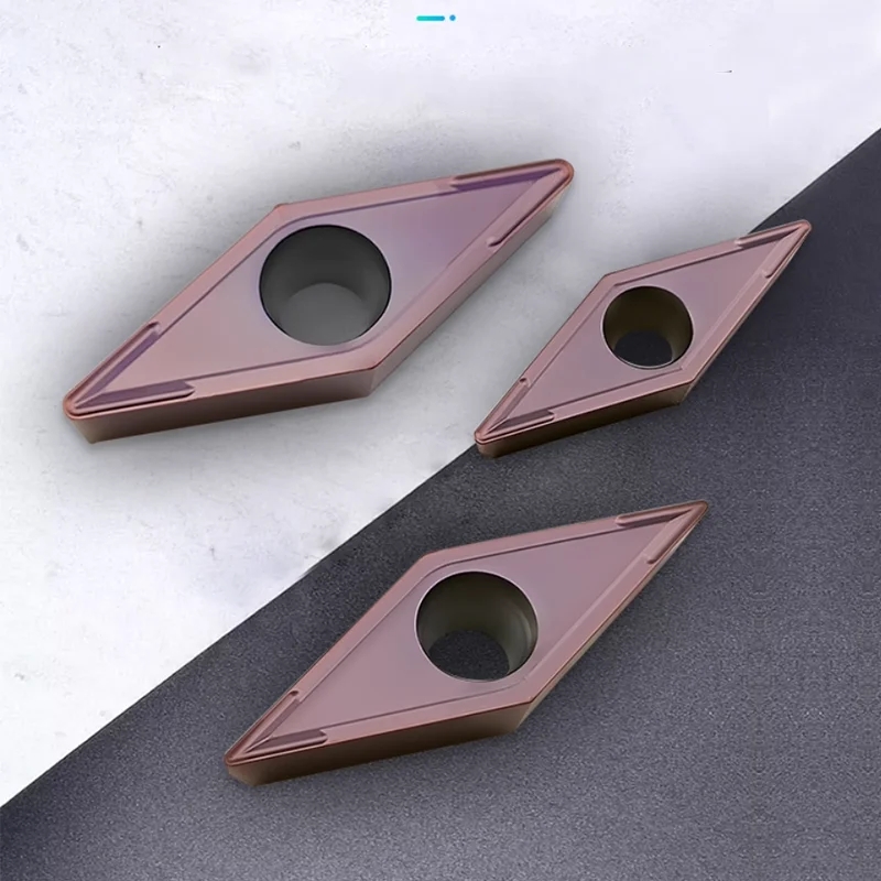 

5PCS CNC Insert Diamond 35° Sharp Corner Cutter Inserts Grain VCMT 160404 Diamond VCGT 110304 Lathe Tool Holder