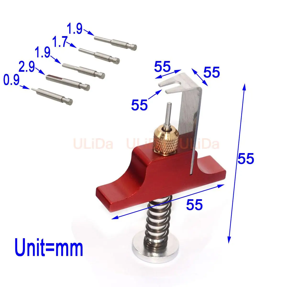 1 jeu d'outils de retrait d'hélice avec broches d'éjection de remplacement, extracteur d'accessoires en alliage d'aluminium pour Drone de course BetaFPV Air65 75 RC