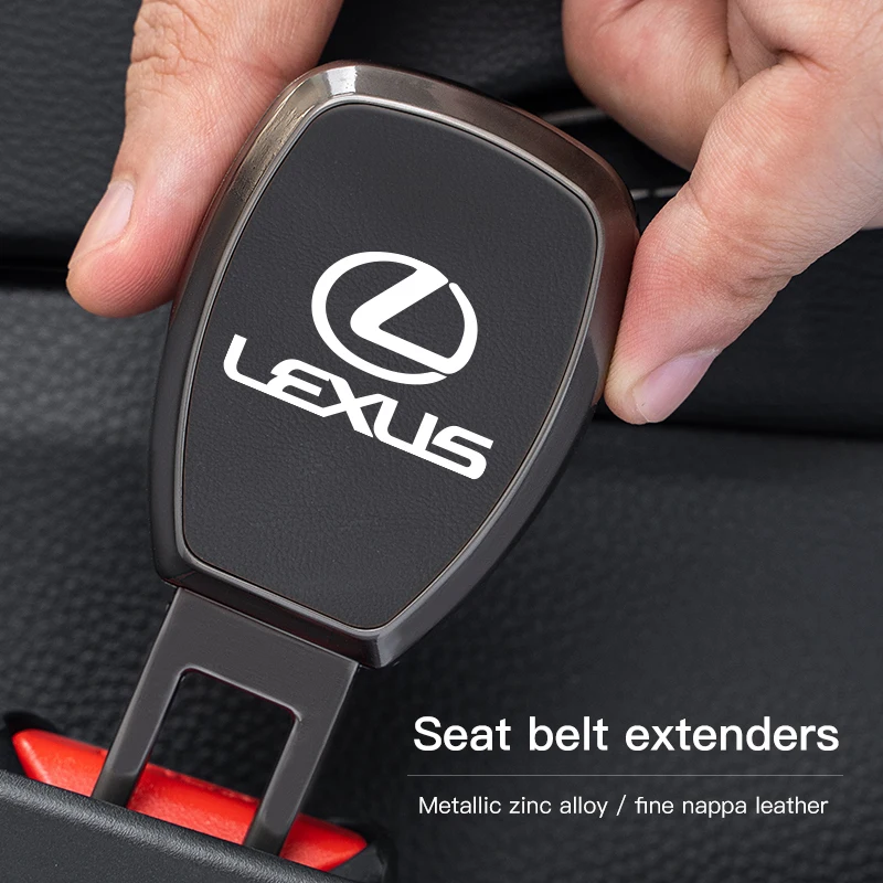 Car Interior Seat Belt Clip Extender Car Metal Accessories For Lexus Fsport RX330 IS250 Ct200h ES300h RX350 IS300h NX300h RX400h