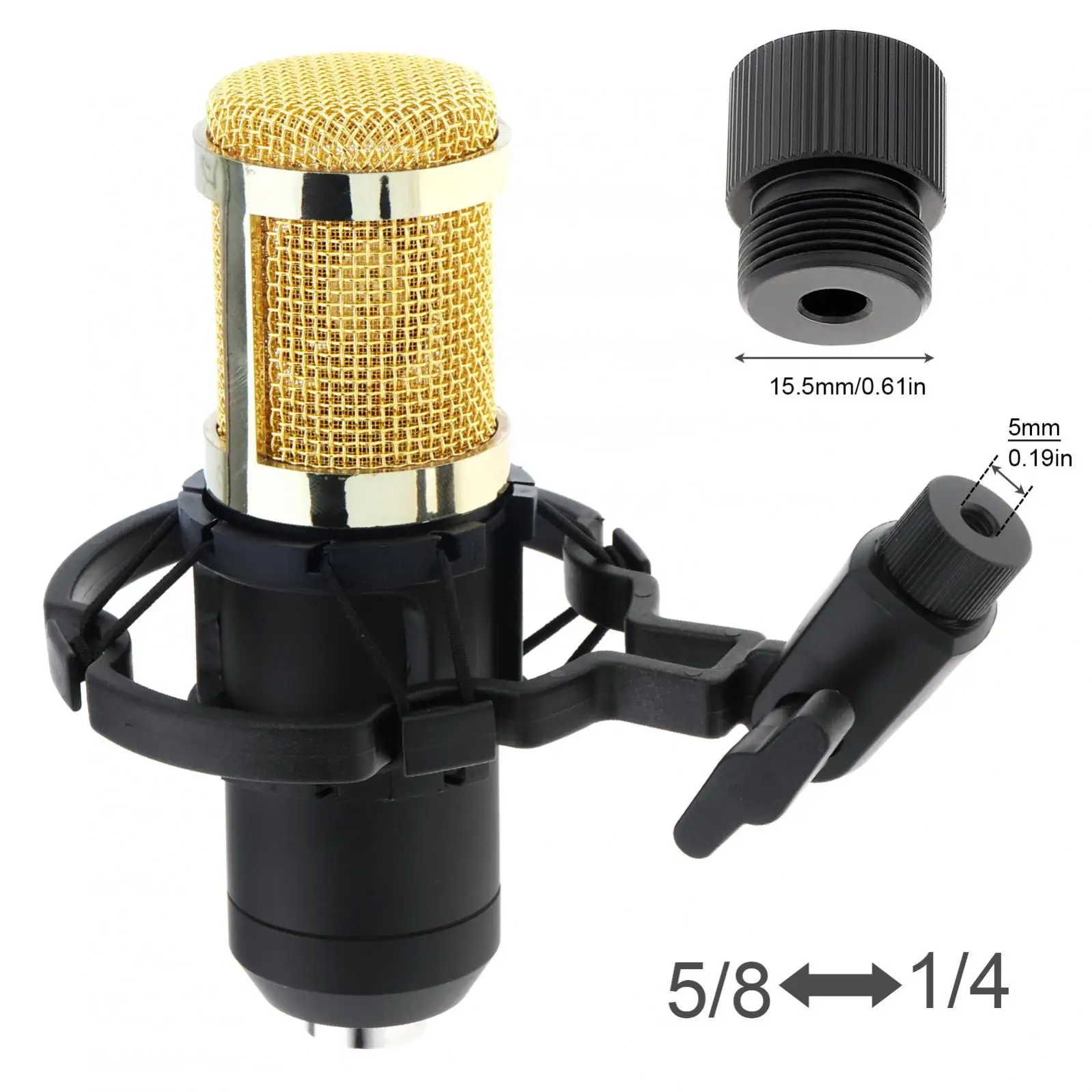 Адаптер для винтового крепления с резьбой Адаптер для подставки для микрофона для держателя микрофона/крепления камеры/аксессуаров для штатива