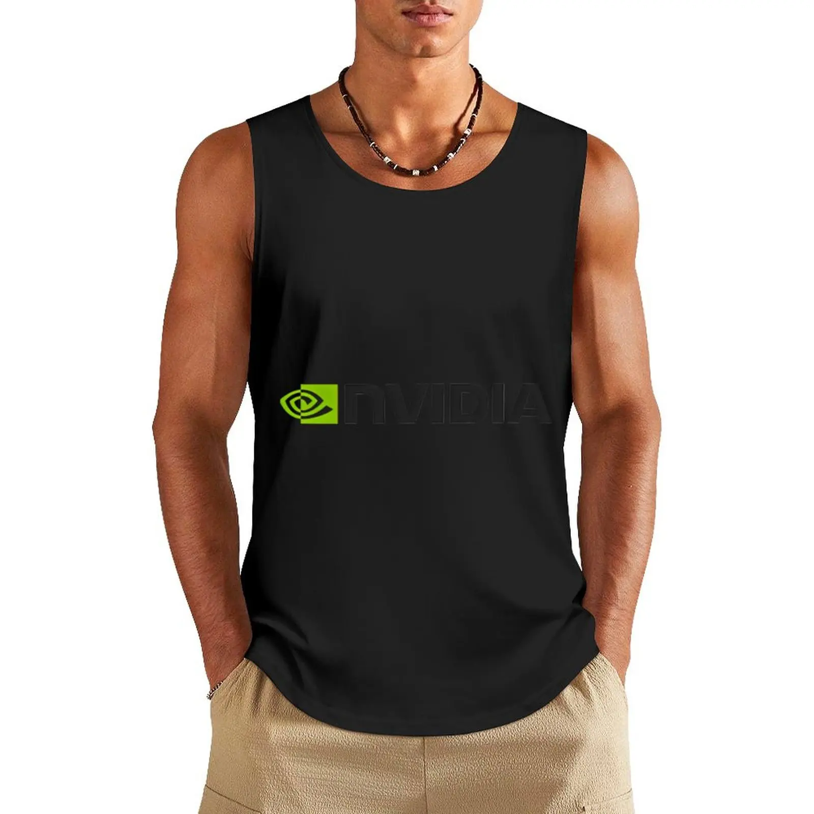 

Nvidia Logo Merchandise Tank Top Men's t-shirts Vests