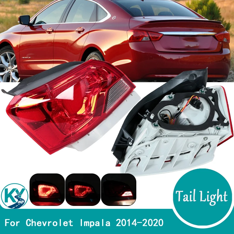 For Chevrolet Impala 2014-2020 Tail Light Rear Bumper Warning Brake Light Turn Signal Lamp Car Accessories GM2804116
