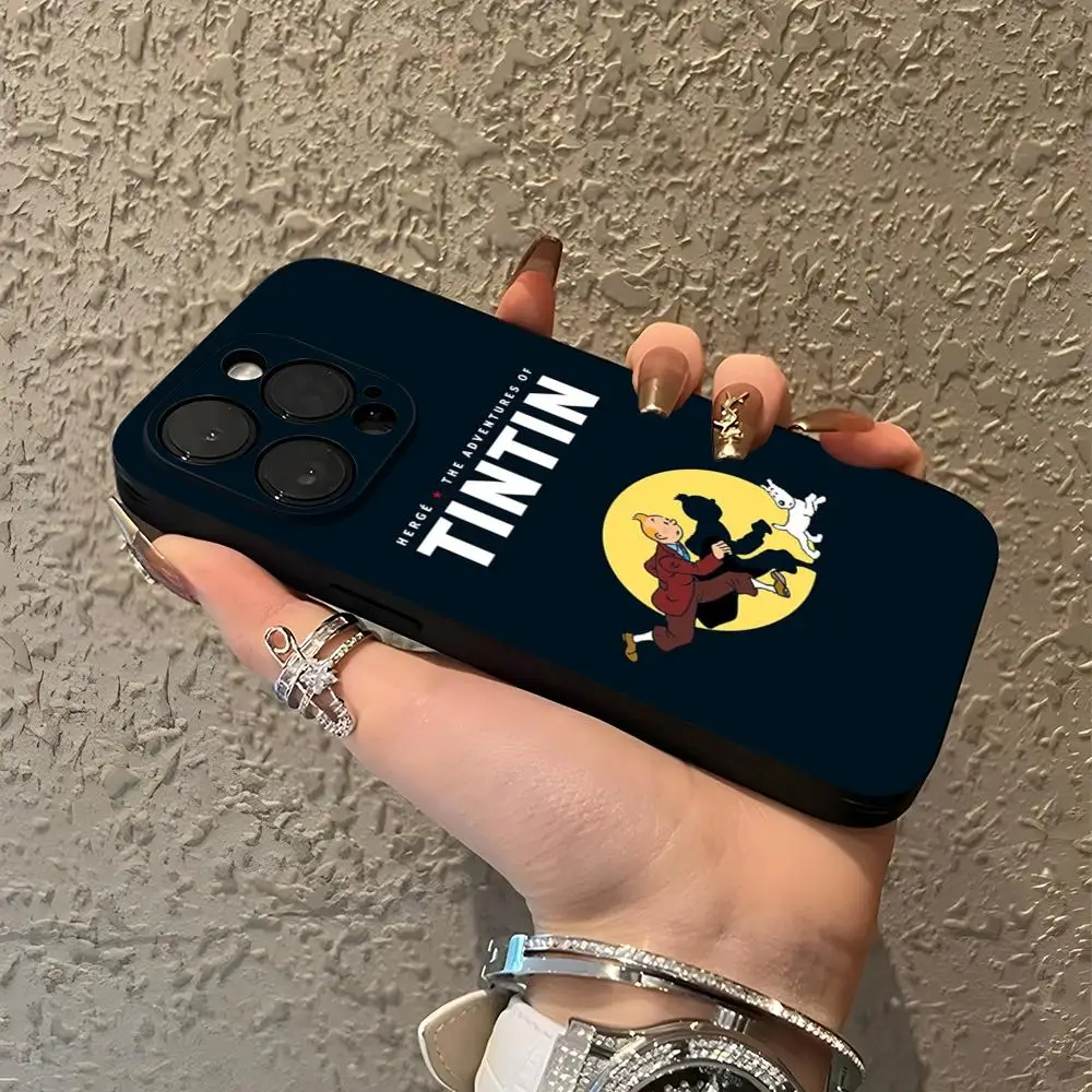 Funny The Adventures Of T-tintins Phone Case Potdemiel For IPhone 15 16 13 Pro Max 14 12 11 Xr X Xs 8 7 Plus Luxury Back Cover