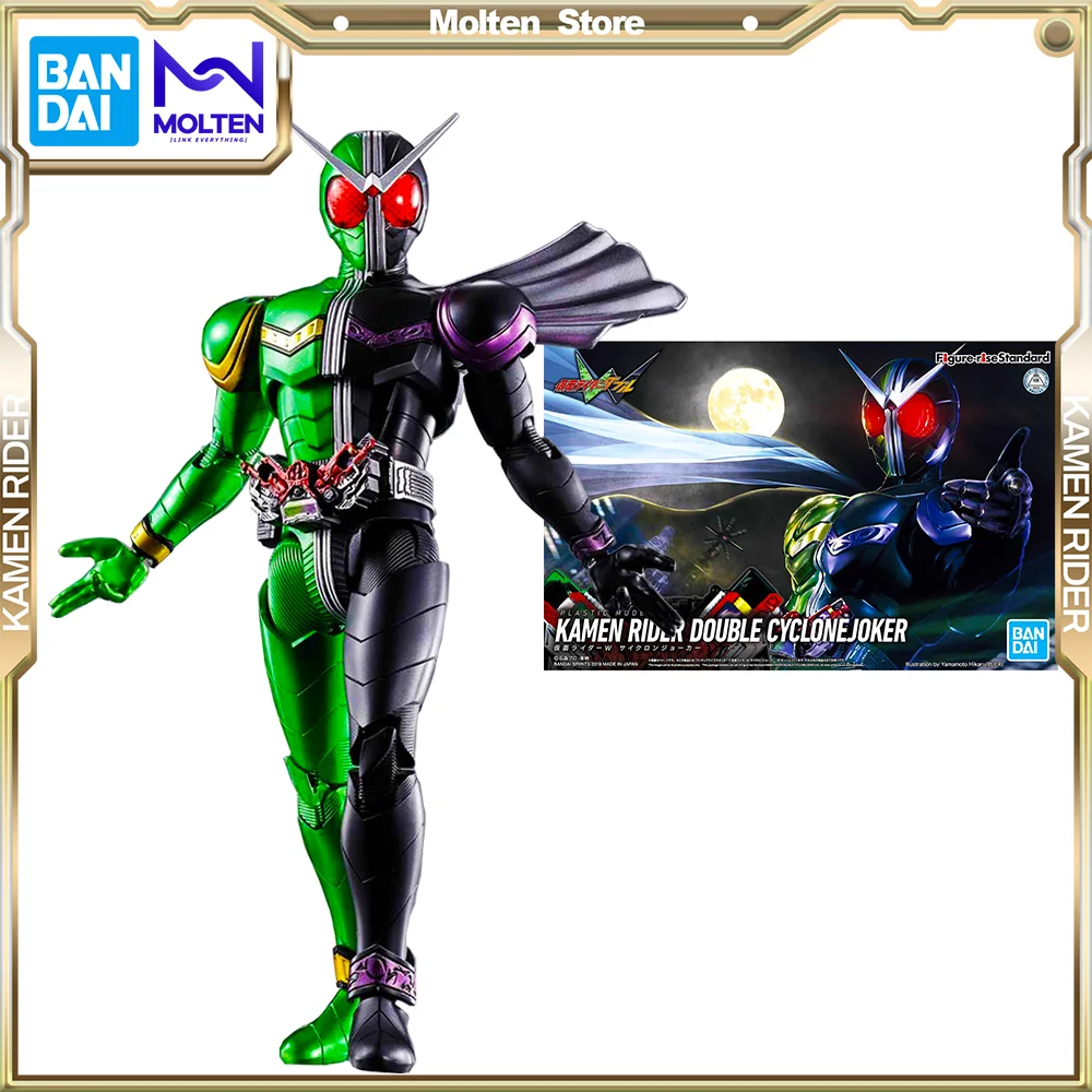 

Bandai Original Figure-Rise Standard Masker Kamen Rider Double Cyclone Joker Anime Action Figure Model Kit Assembly Collection