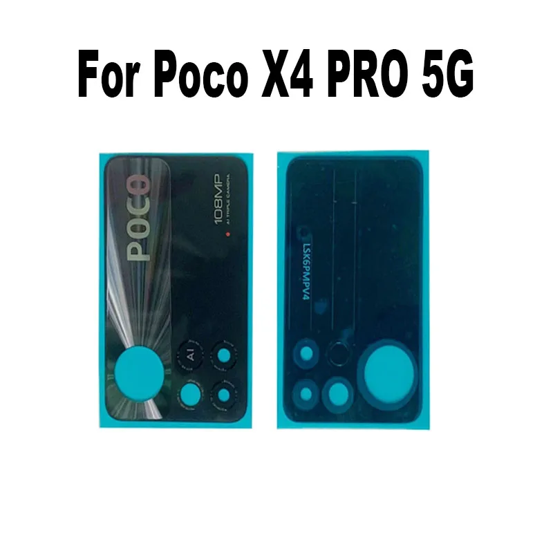 

For Xiaomi Poco X4 Pro 4G Back Camera Glass Lens Camera Lens Glass Smartphone Replacement Parts