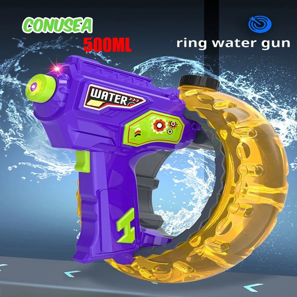 500Ml Electric Water Gun Automatic Guns Pistol Continuous Shooting Watergun Large Capacity Pool Games Outdoor Party Toys for Boy