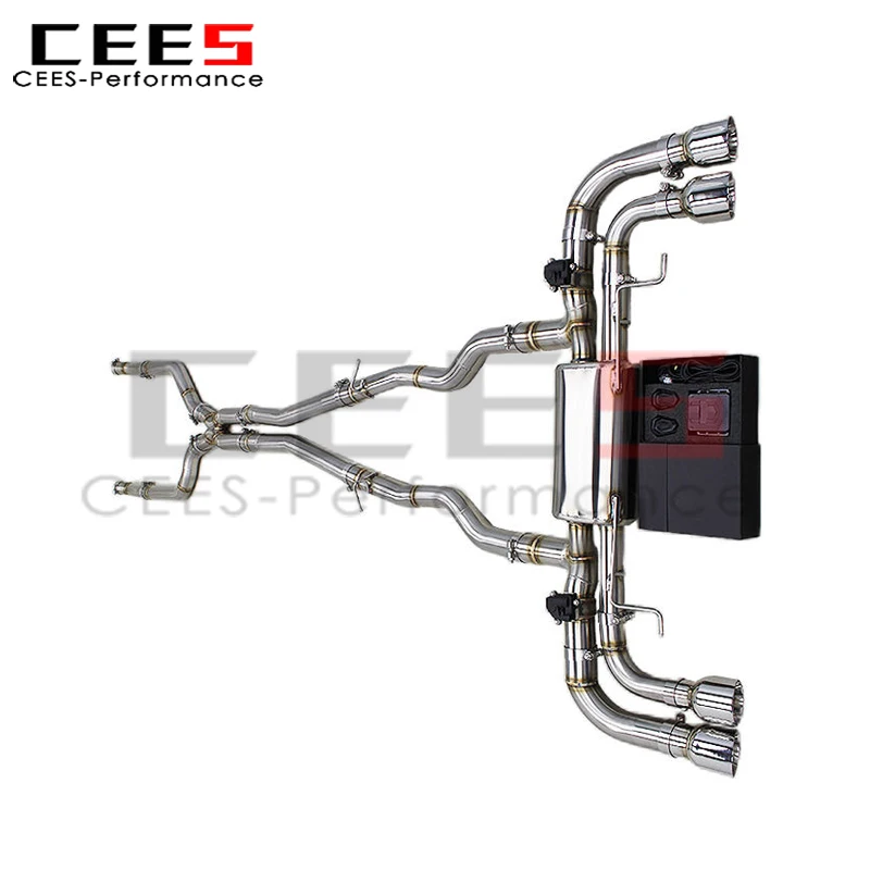 

cees SUS304 Valvetronic Catback Exhaust Pipes for BMW M550 M550i G30 N63 LCI 4.4TT 2017-2022 Exhaust Muffler 3inch 76MM Pipe