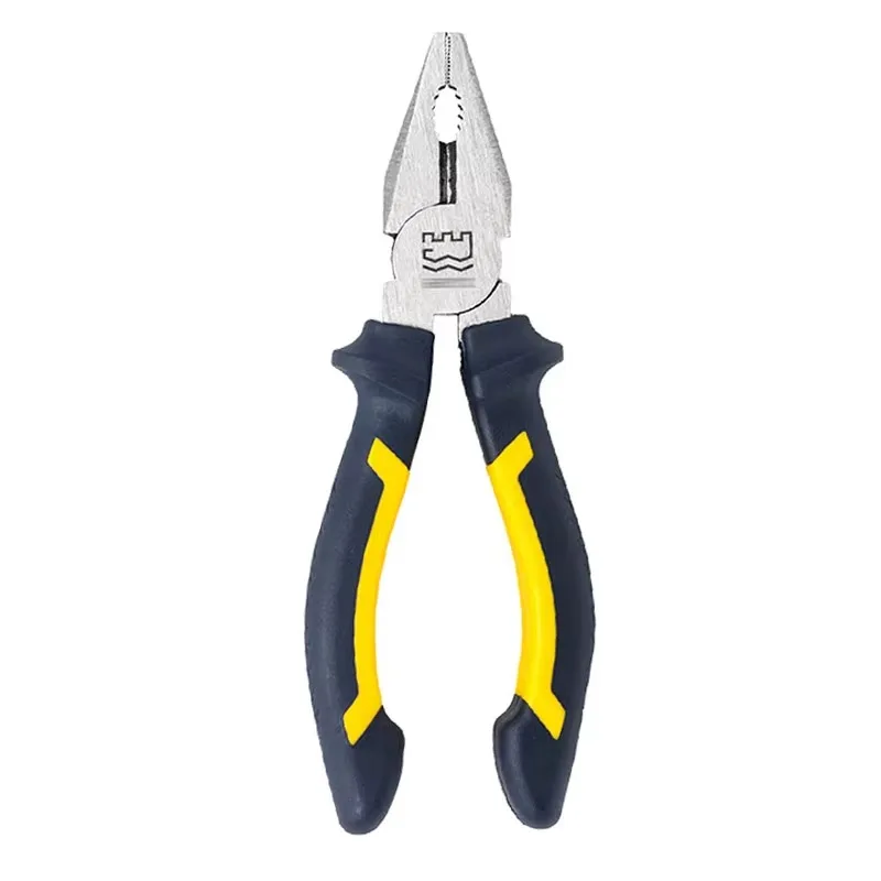 211568 Professional European Steel Wire Pliers-Wire Stripper & Cutting OEM Rubber Handle Yellow & Black