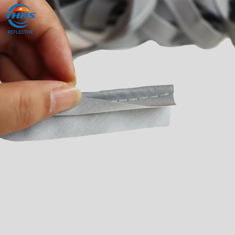 2cm Reflective Piping High Visibility with TC/Polyerter Fabric Garment Accessories for Edge Covering On Clothes Shoes 5 Meters