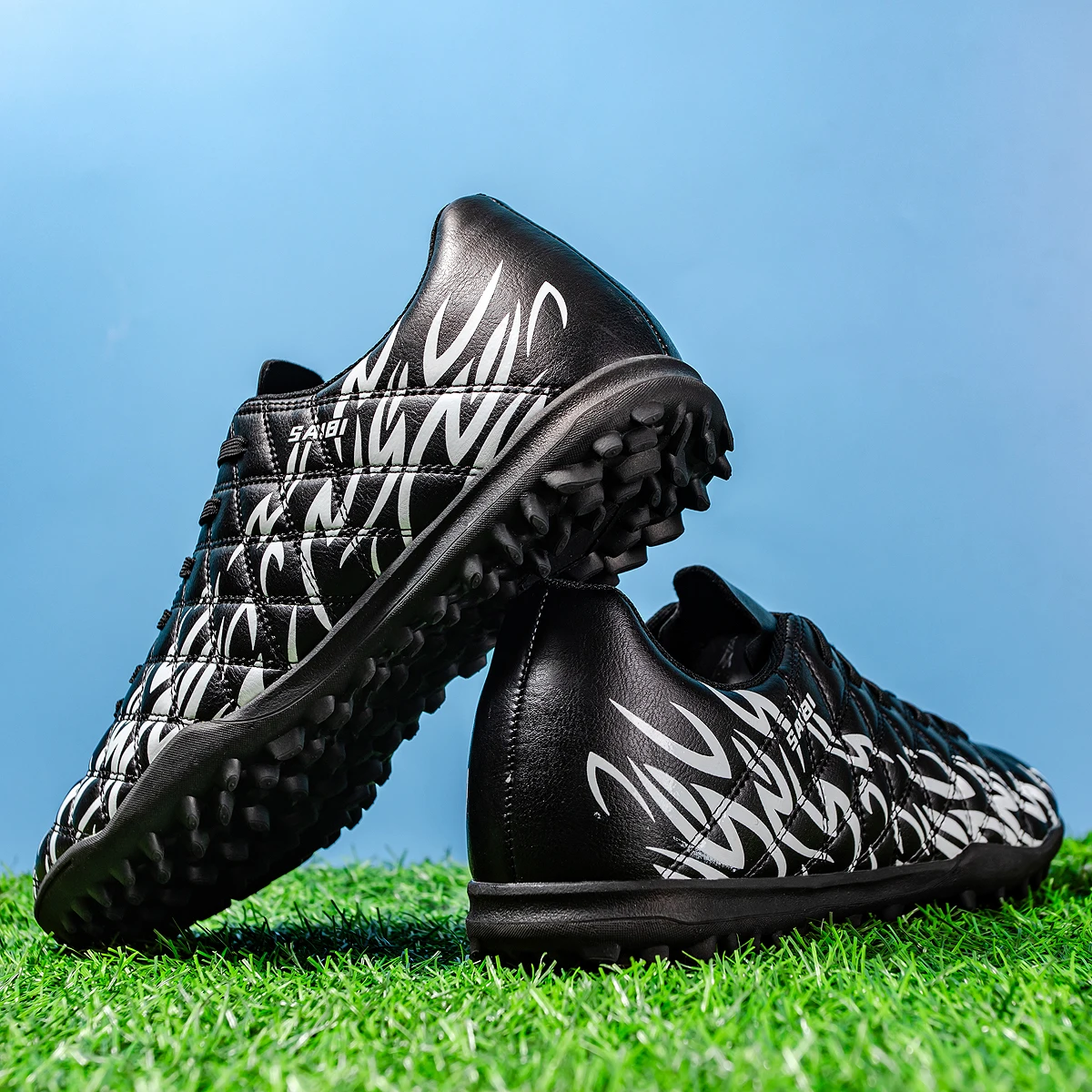 TF soccer shoes for training, anti-slip wear-resistant firm grip ankle protection lightweight comfortable