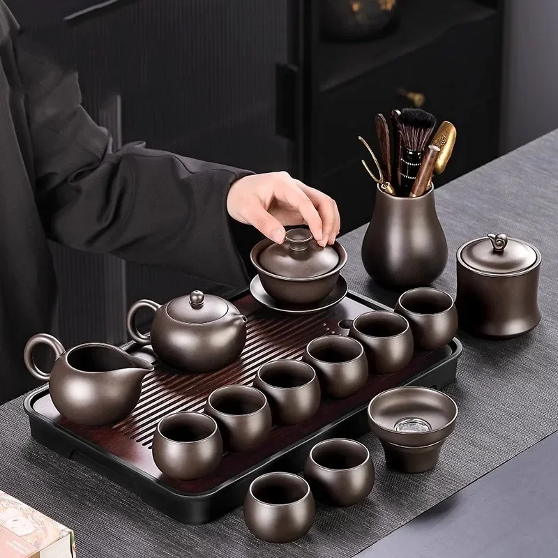 a*-Rectangle Valet Tea Tray Accessories Drainage Plate Tableware Irregular Tea Tray Living Room Hospitality Home Products./