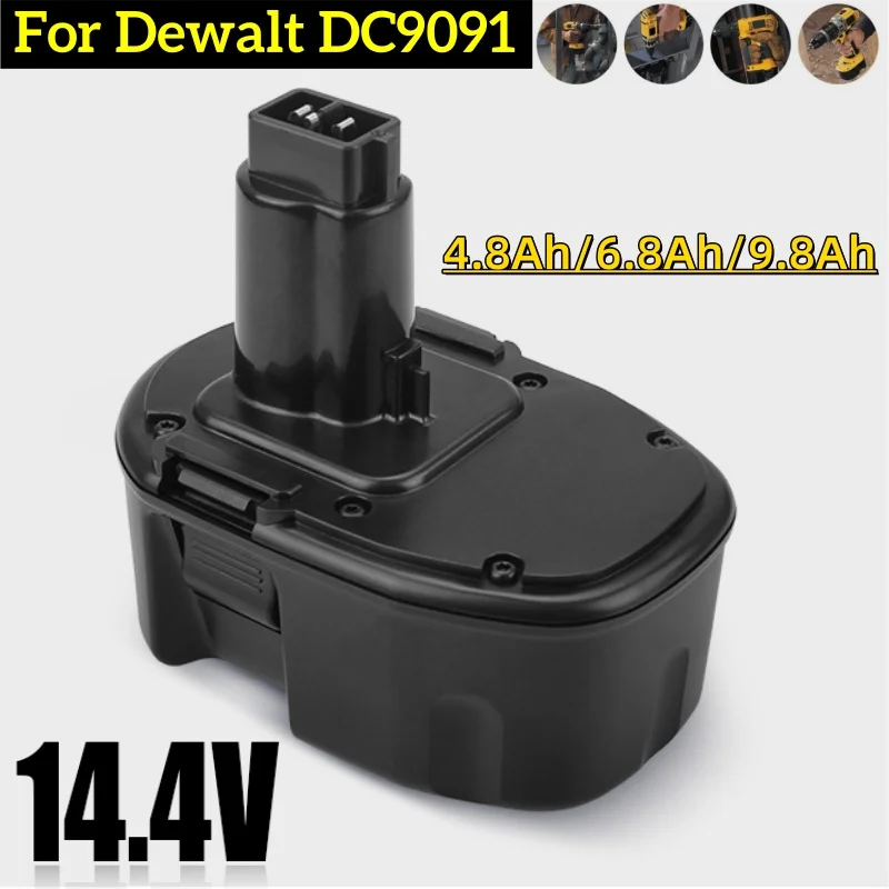 Инструмент для замены аккумулятора NIMH 14,4 В для DeWalt 9800 мАч DC9091 DE9038 DE9091 DE9092 DW9091 DW9094094 de9502