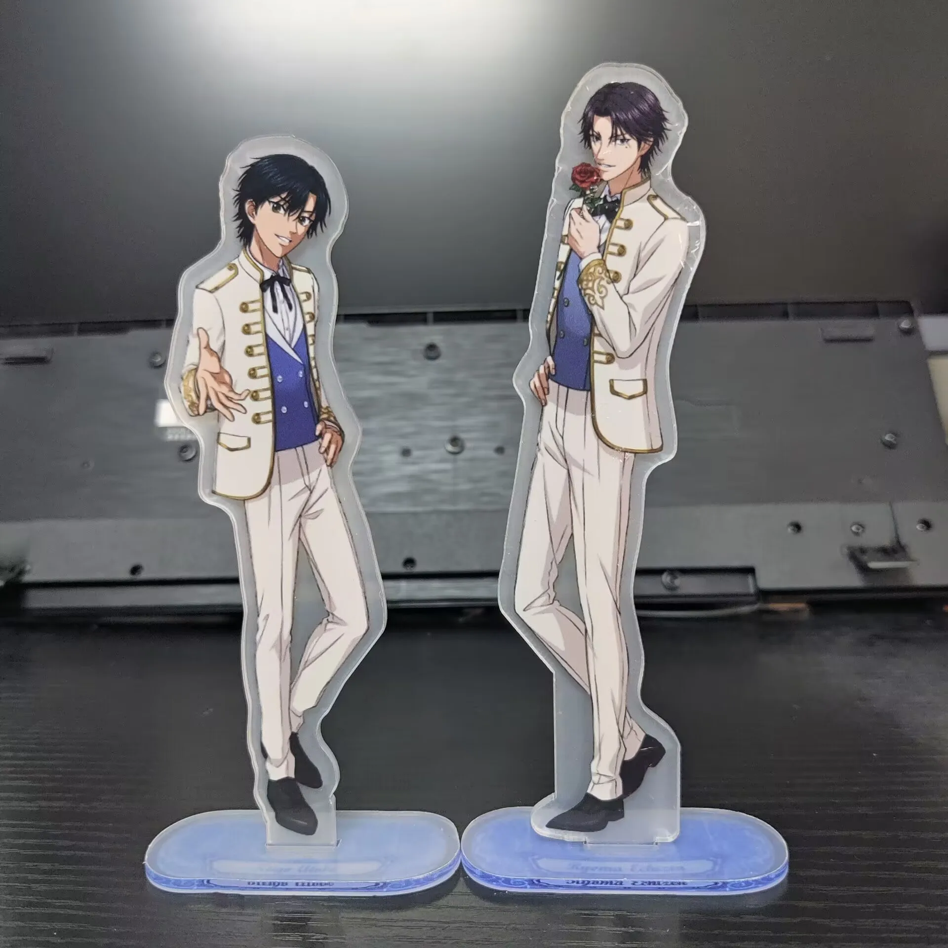 Hot Anime New Prince Of Tennis Figures Echizen Ryoma Tezuka Kunimitsu Acrylic Stands Model Exquisite Desk Decor Prop Fans Gift