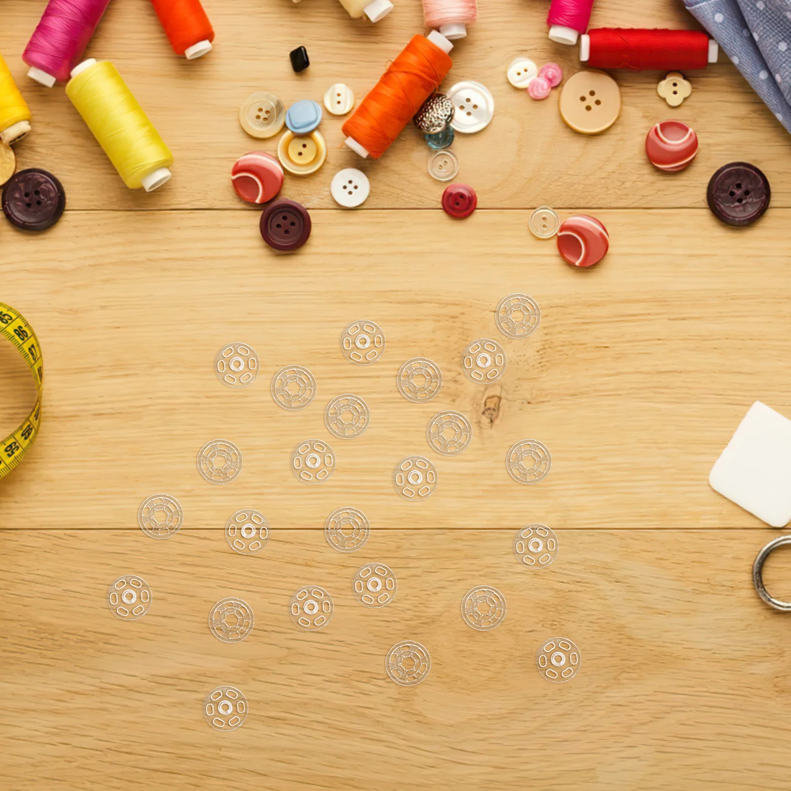 

100Pcs Unique Design Resin Buttons for Fashion Clothes Craft DIY Manual Projects 20Mm Shirt Buttons Clear Button