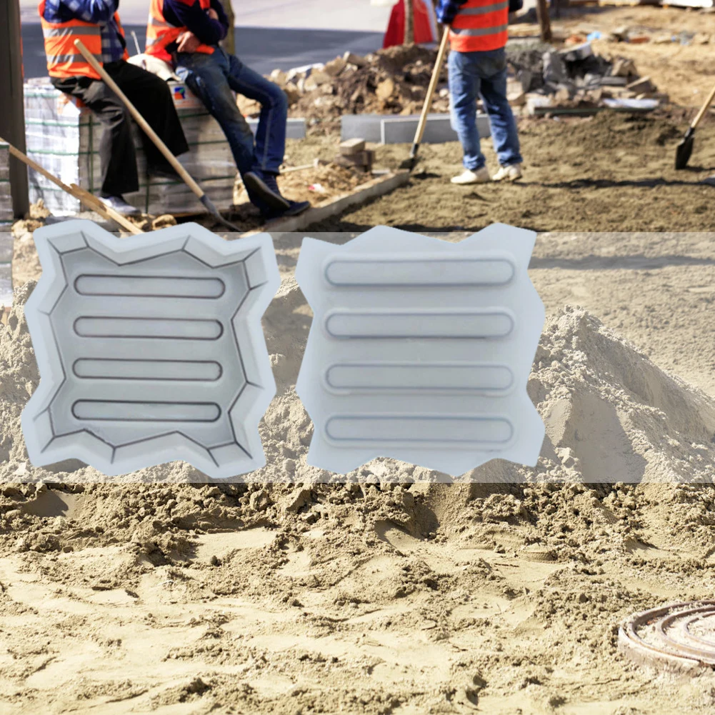 Plastic Road Path Paving Brick Mould Reusable DIY Garden Pavement Road Paving Brick Mould for Sidewalk Walkway Path Patio