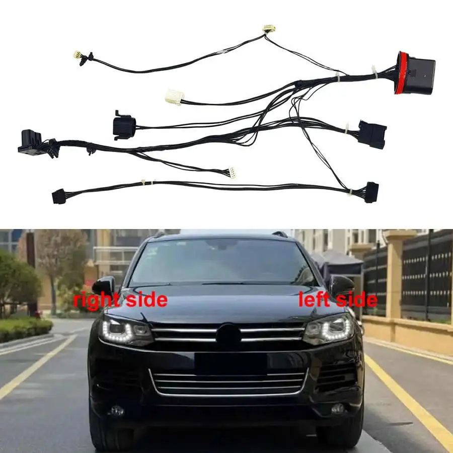 

For Volkswagen VW Touareg 2011-2015 Car Accessories Headlight Wiring Harness Headlamp Internal Wire Harness Plug