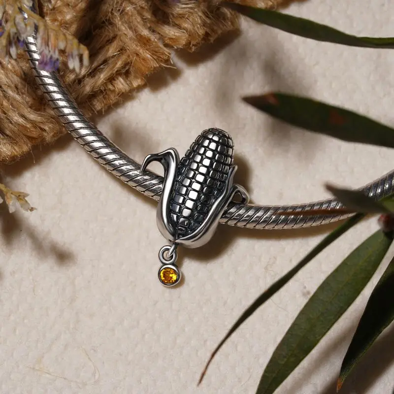 925 فضة الزهور الملونة أربع أوراق البرسيم فراشة خرز تميمة مناسبة صالح الأصلي سوار رائعة DIY مجوهرات