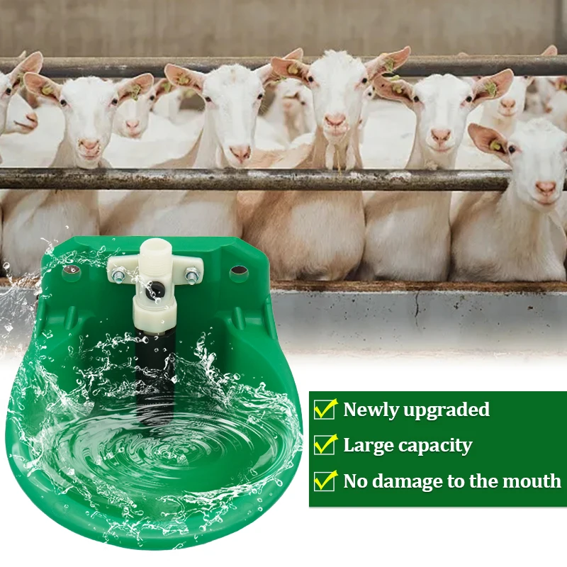 Automatic Goat Sheep Water Drinker Bowl Cattle Cow Pig Drinkers With Valve Animals Drinking Fountains Farm Equipment