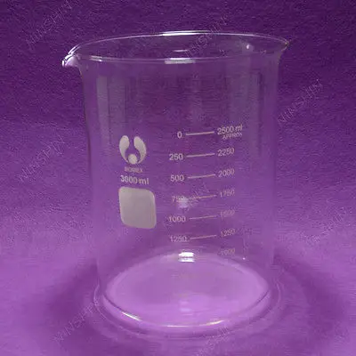 3000mL Glass Beaker,Low Form Beaker,Quality Item,Lab Glassware