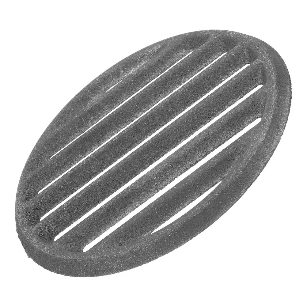 

17Cm Cast Iron Round Bbq Grate Stable Design Non Deformation Grill Grid for Outdoor Cooking Camping Backyard Grilling