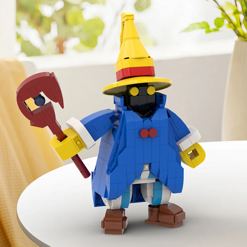 Game Final Fantasied Black Mage Building Blocks DIY Model Pendant Ornaments Christmas Birthday Adults Kids Gift Birthday 2024