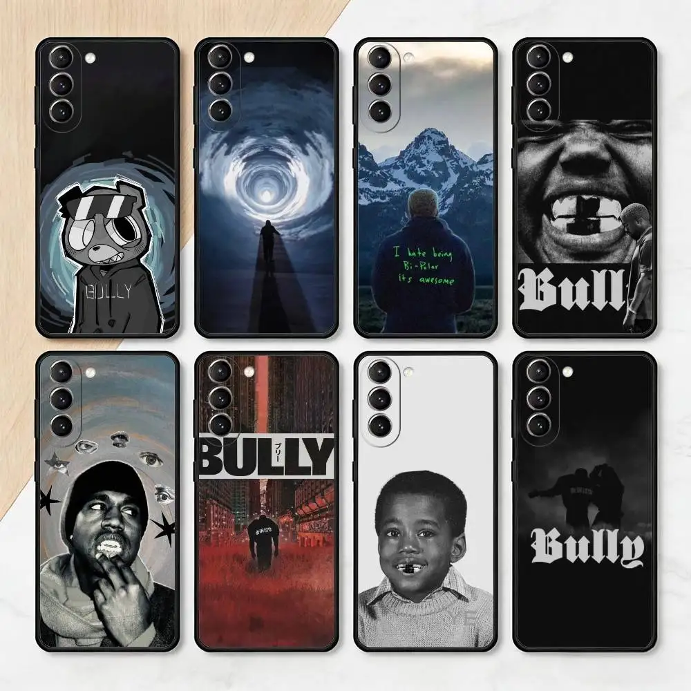 Y-Ye Kanye B-BULLY Phone Case For Samsung S25,24,23,22,30,21,10,9,Ultra,Plus,Lite,FE,4,5 G Soft Black Case