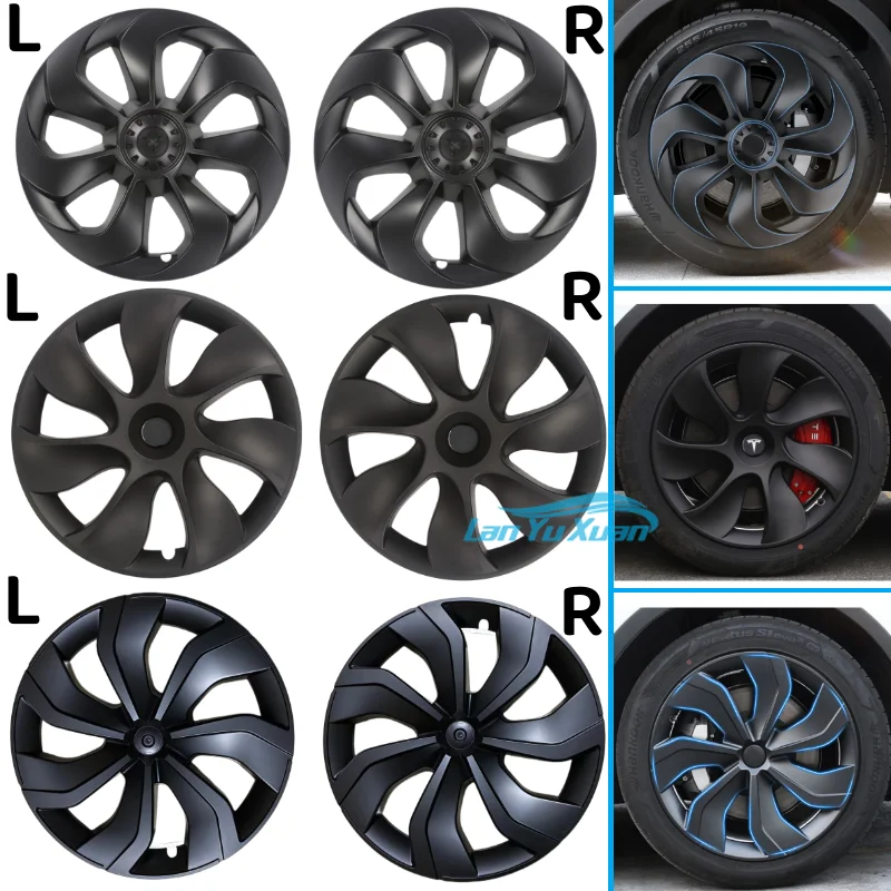 

19 Inch Symmetrical Hub Cap Performance Replacement Automobile Wheel Hubcap Full Rim Cover Accessories For Model Y 2023