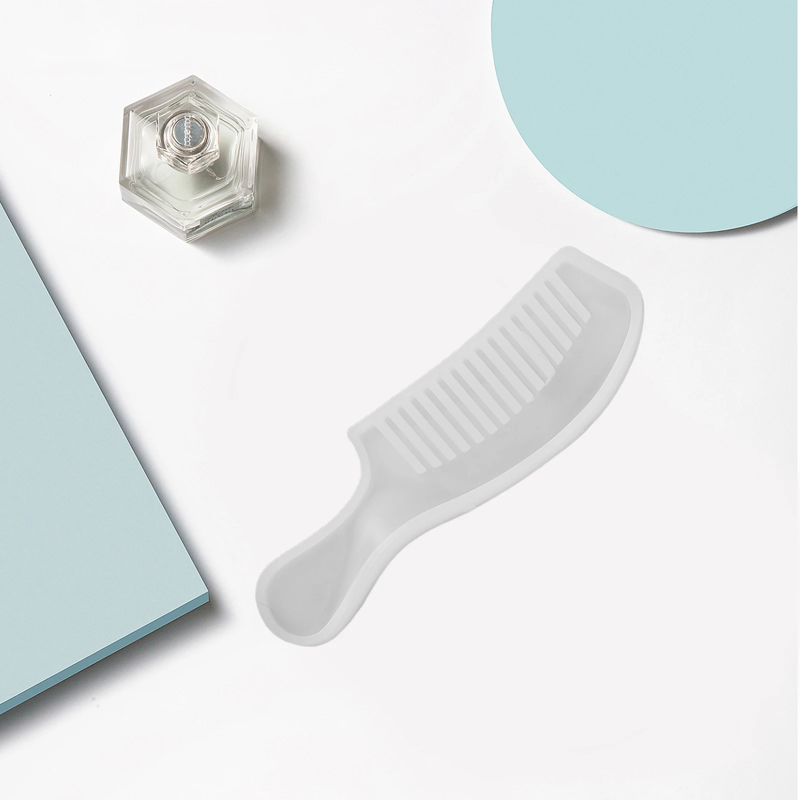 

4 Pcs Transparent Resin Mold Silicone Molds for Mould Hair Comb Epoxy Casting Styling Tool Soap