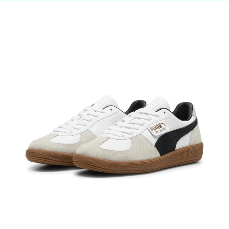 PUMA Palermo All Comfortable Lightweight Casual Non-Slip Low-top Board Shoes Man's and Women's Shoes White Gray Black Unisex