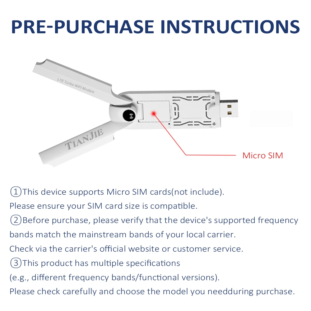 Tianjie uf911 roteador wi-fi portátil 4g, antena dupla, modem usb com dongle usb, funcionalidade para acesso à internet sem fio para casa