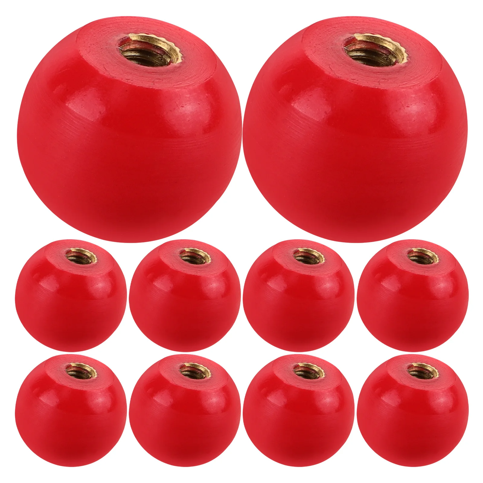 10pcs Bakelite Round Handle M4 Thread For Milling Machine Metal Crank Replacement Parts Hand Crank Revolving Knob Mechanical